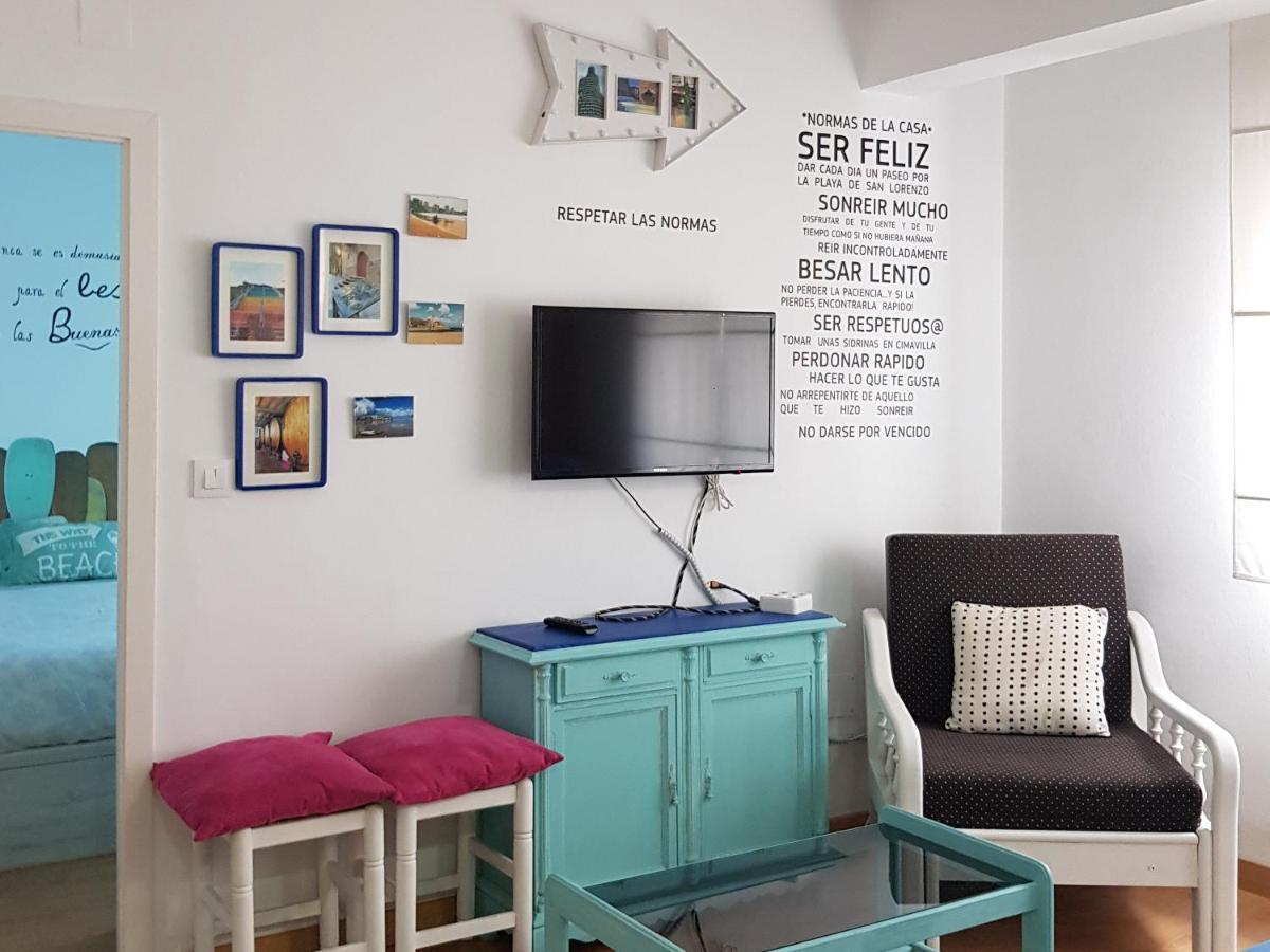 Apartamento Playa San Lorenzo Gijón Eksteriør bilde