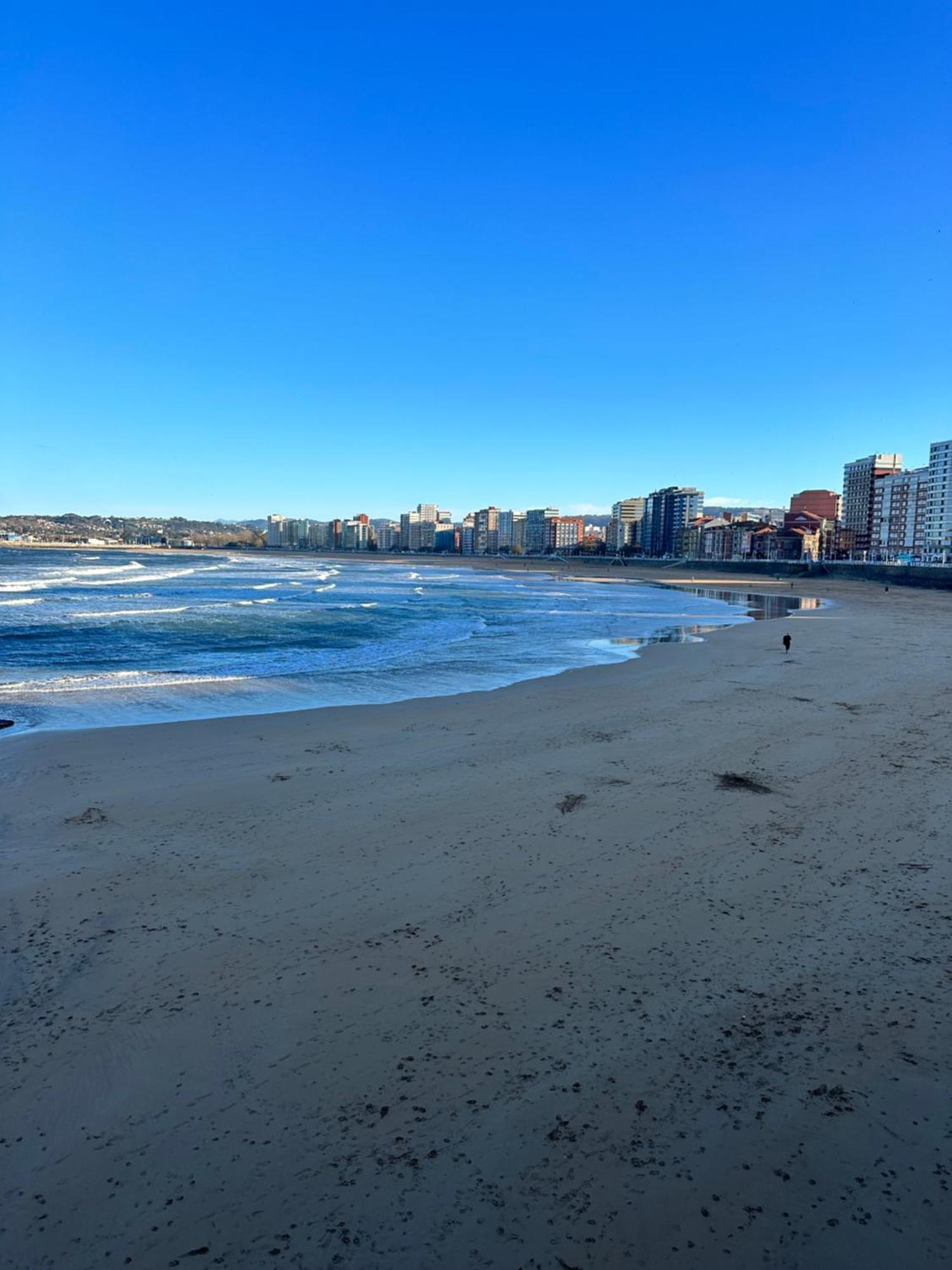Apartamento Playa San Lorenzo Gijón Eksteriør bilde