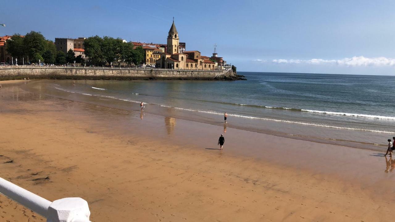 Apartamento Playa San Lorenzo Gijón Eksteriør bilde