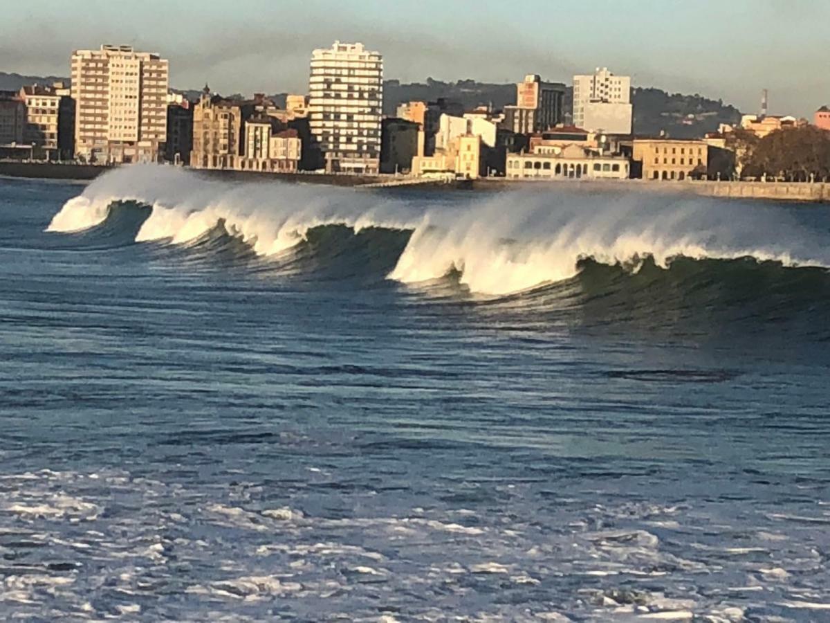 Apartamento Playa San Lorenzo Gijón Eksteriør bilde